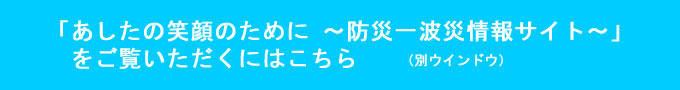 あしたの笑顔のために ～防災一波災情報サイト～
